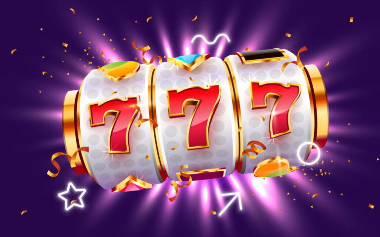 Golden,Slot,Machine,Wins,The,Jackpot.,777,Big,Win,Concept.